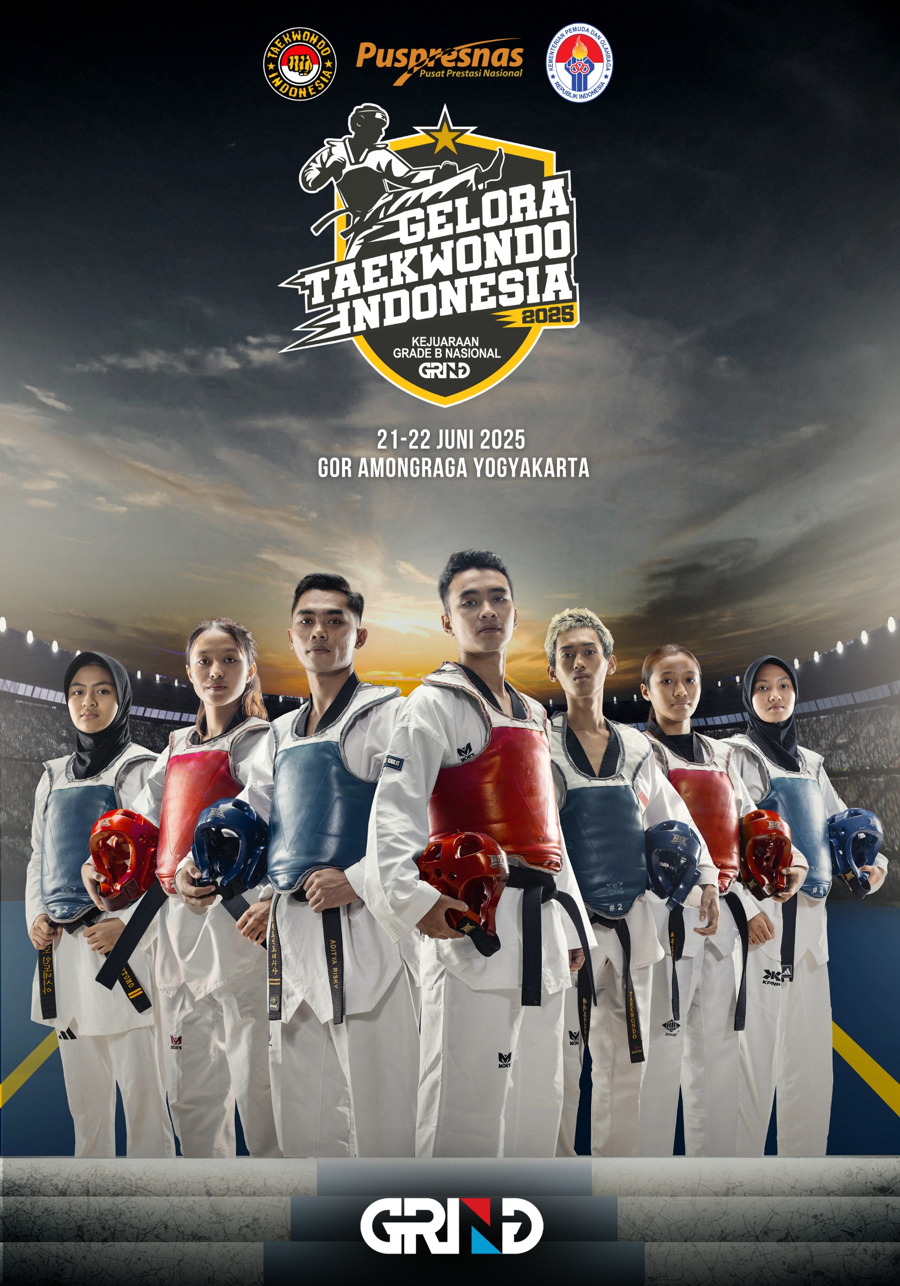 Panggung Juara Taekwondo Indonesia Taekwondo Indonesia Dojang BAJRA 501 MADIUN